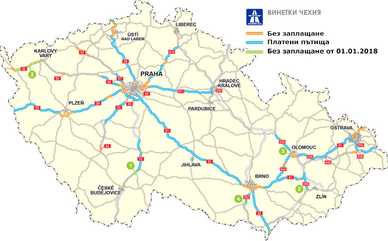 Czech vignette map