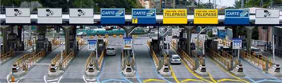 Toll gates Italy